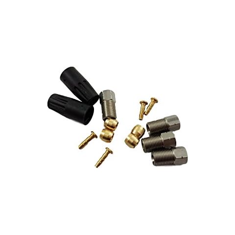HYDRAULIC DISC BRAKE HOSE FITTING KIT SUIT SHIMANO XTR XT LX DEORE ETC,BARB OLIVE COMPRESSION NUTS & COVERS Cover