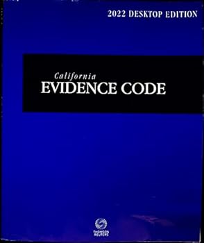 Paperback California Evidence Code, 2022 ed. (California Desktop Codes) Book