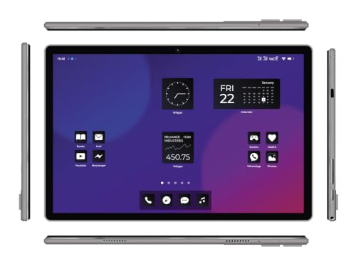 Image of DOMO Slate SL40 2C Tablet for Students Foundation Exams, 10 Inch Android Tablet, IPS Display, 4G Dual SIM, 4GB RAM, 32GB Storage (Expandable to 1TB), Octa-Core Processor, GPS, WiFi, Bluetooth- Grey