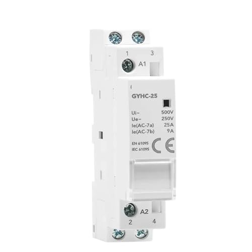 Contacteur AC220V 2P 25A 1NO1NC automatique pour tableau électrique DIN