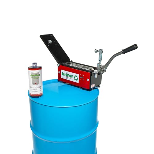 Image of AeroVent 1X Aerosol Can Disposal System with Can Counter (Part #10004700) | Punctures Cans Up to 3 inch Diameter & 9.75 inch Length | Safe2Vent Filter | Heavy-Duty Steel | Compliant in 50 States | Made in USA