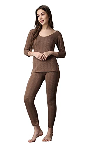 Image of FF Winter Wear Thermal Upper Vest and Bottom Lower Warmer Combo for Women Long Johns Underwear Set