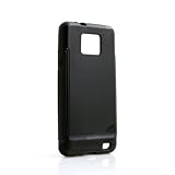  System-S TPU Silikon Hülle Tasche Schutzhülle Cover Case Schwarz für Samsung Galaxy S2 i9100