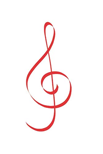 Notebook - 音部記号、ノート、ノート、120ページ、音符、バイオリンキー、6x9インチ、音楽日記、ソングライター、ピアニスト、ミュージシャン、歌手、日本の伝統音楽、楽器、ギタープレーヤー、ピアノ、音楽教師、音楽学生、音楽学生、教師、指揮者、