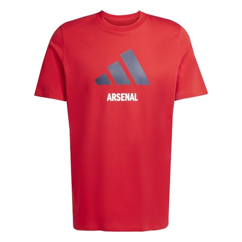 adidas Camiseta Gráfica Estacional Arsenal FC para Hombre, Mejor Escarlata, M