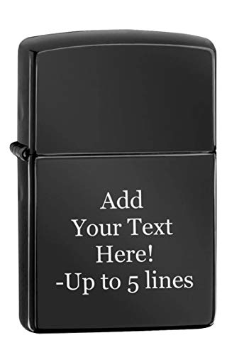 Zippo Encendedor Personalizado High Polish Black miniatura 1