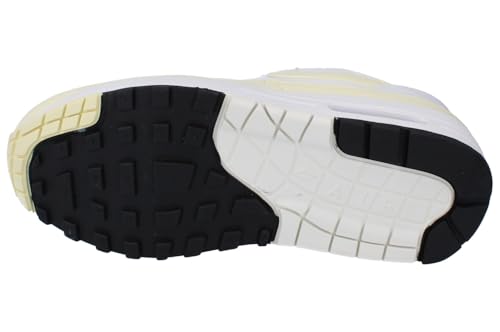 Image of Nike Air Max 1 Women's Shoes (DZ2628-108, White /Summit White /Black /Alabaster) Size 6.5