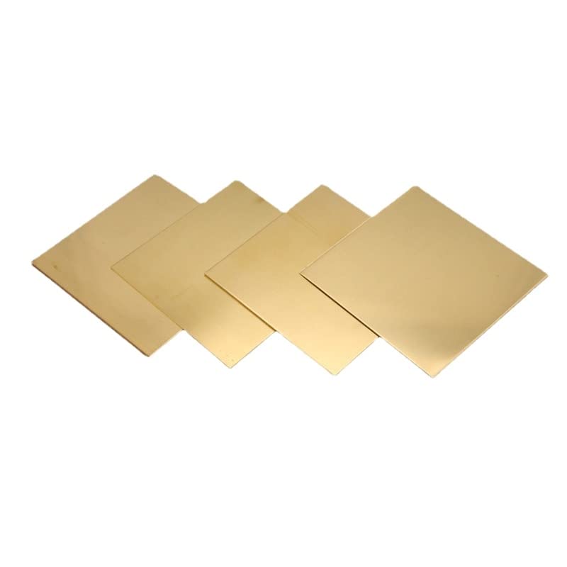 H62 Brass Sheet,Thickness 0.5/0.8/1/2/3/4 100x200mm Brass Plate Laser Cutting CNC Frame Model Mould DIY Contruction Brass Pad (2mm,100x200mm)