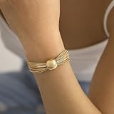 Zu trocken, geometrie raumkugel im central park Dick kette juwelenverzierte halskette und ketten kette armband, schmuck gegen frauen und mädchen (Armbänder-Gold)