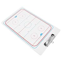 BESPORTBLE taktisches Brett Eishockey-Trainerausschuss Basketball- für whiteboard White Board Hockey-Pucks Hockey-Klemmbrett Nützliches Trainerboard Sport Trainer Bord Tafel PVC