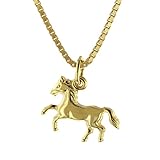 SCHÖNES GESCHENK: Wir liefern den Kinder-Anhänger mit Kette in einer trendor Schmuck-Box. Entzückendes Geschenk für Kinder zu Taufe, Firmung, Kommunion, Geburtstag, Ostern, Weihnachten
