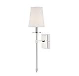 Savoy House 9-302-1-109, Monroe 1-Light Sconce, Polished Nickel