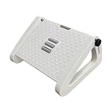 Generic Under Desk Footrest with Massage Rollers Adjustable Sturdy Comfortable Ergonomic