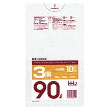 Amazon.co.jp: ポリ袋 90L LLDPE+HDPE 0.018×900×1000mm 半透明 10枚