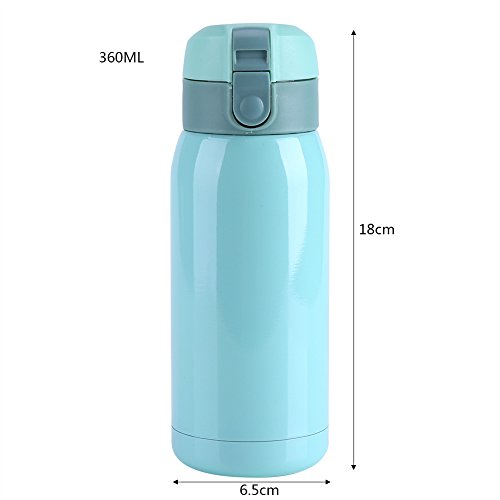 Vacío Aislado Taza de Acero Inoxidable, Mini Doble Pared Rebote Cap aislados de Viaje de Agua Caliente Botella 180… - Imagen 3