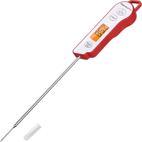 Image of LABART ThermoPro TP15 Digital Meat Thermometer Waterproof Cooking Thermometer with Long Probe Instant Read Meat Thermometer for Smoker Grilling Oven BBQ Kitchen Food Candy