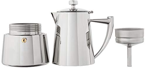 Cuisinox Roma 6-Cup Stainless Steel Stovetop Moka Espresso Maker #TOP1