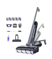 NARWAL S30 Pro Wet Dry Vacuum Cleaner with 20000Pa Suction, Cordless Vacuum Mop for Hard Floors, Tangle-Free Hair-Cutting, 180° Lie Flat, 90℃ Self-Cleaning, Disposable Waste Bag, Edge Cleaning