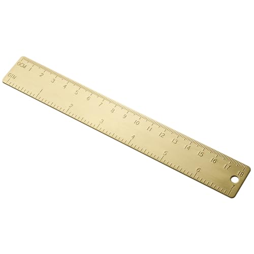 Règle In,18cm Outil Multifonctionnel Précis Vintage - Règle De Petite Taille Pour Mesures | Pour Dessiner Couper Créer Largeur Hauteur Étudiants Enseignants