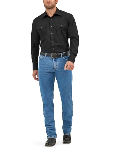 Wrangler Men's Premium Performance Cowboy Cut Regular Fit Jean, Stonewash, 36W x 30L