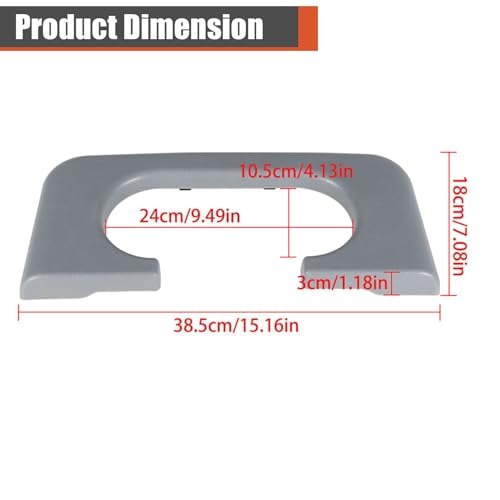 Reposavasos central gris para consola F250 F350 F450 1999-2010 miniatura 3