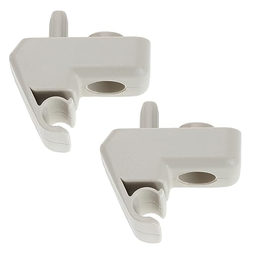 eMagTech 2 Pezzi Clip Per Visiera Parasole Automatica Compatibile Con Ka Sostituisce 1570627 Gancio Di Fissaggio Per Visiera Parasole Staffa Di Fissaggio Gancio Accessori Visiera Beige