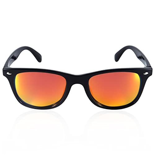 Polarized Sunglasses For Men Women Night Vision Red Lens Retro TR90 Frame Square Shades Vintage Classic Sun Glasses3