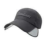 Hombres Mujeres Gorra Sólida Malla Secado Rápido Ajustable Transpirable Deportes Al Aire Libre Protección Solar Ajustable Sombrero Sombrilla Softshell, gris oscuro, Talla única