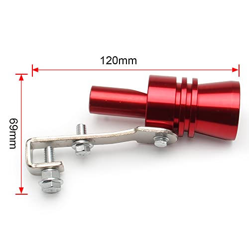 GOIPKO 5pcs Car Turbo Whistle, Aluminum Alloy Turbo Sound Exhaust Muffler Pipe Whistle Car Roar Maker Universal for Cars Motorcycles (M) - Thumbnail 5
