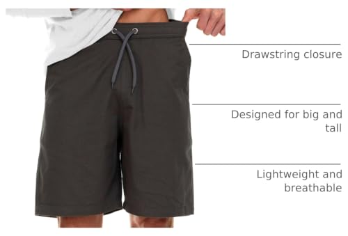 Wrangler Big and Tall Men's Twill Casual Shorts, Half-Elastic 9" Inseam - image 4