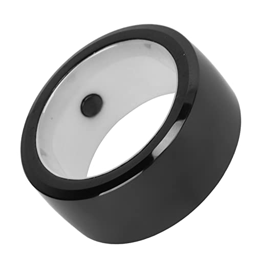 Tbest Smart Ring Nfc R5 128 Gb,Waterproof Ceramic NFC Ring,R5 NFC Smart Ring Ceramic Multifunctional Intelligent Wearable Universal Sensing NFC Ring 128GB for Mobile Phone(L)