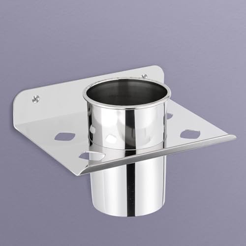 Image of Plantex (Primax) Tumbler Holder for Bathroom /Stainless Steel Tooth Brush Holder /Bathroom Accessories - Pack of 1 (Chrome)