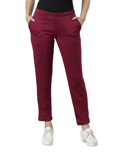 Image of GO COLORS Solid Ultra Warm Kurti Pant for Women | Mid Rise, Warm tech