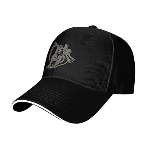 Bandera De Césped con La Parca Patriótica Hombre Mujer Aire Libre Gorra Moda Sombrero-Papá Casuales Gorra De Béisbol para Caza Viaje Golf