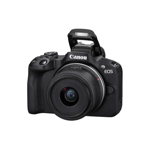 Image of Canon EOS R50 Mirrorless Camera 24.2MP APS-C 4K Video Wi-Fi & Bluetooth Vlogging Camera Bundle with 64GB SDXC Memory Card, Slinger Shoulder Bag (EOS R50 w /RF-S18-45mm)