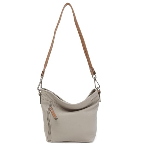 Sac à bandoulière mixte Berba en cuir souple pour le quotidien