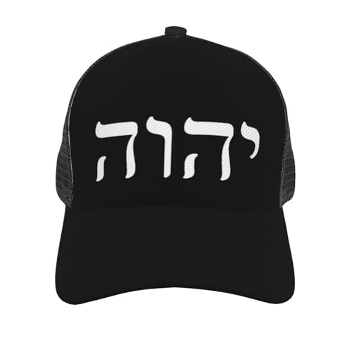 YHWH Mesh Baseball Cap - Classic Adjustable Peaked Cap, Trucker Hat for Men and Women2