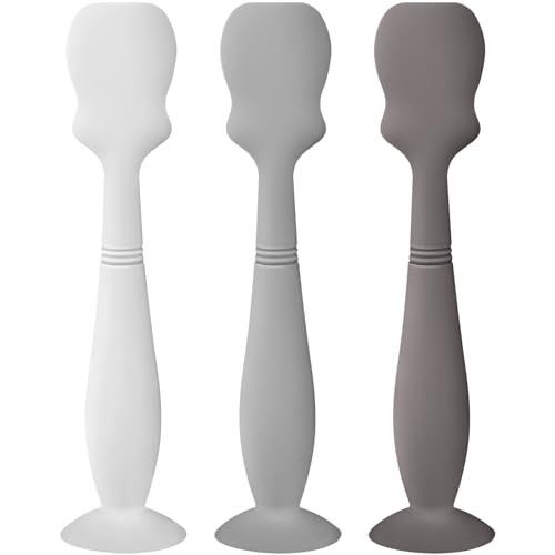 Image of Diaper Cream Spatula, Soft Silicone Baby Diaper Cream Applicator for Baby Butt Paste Spatula Brush, Full Size Diaper Spatula with Suction Base (Color 3)