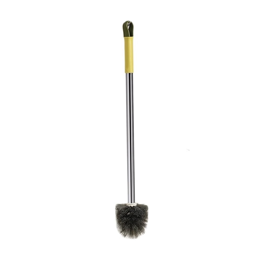 Zyyanshop Yellow Toilet Brush Long Handle Toilet Brush Household Bathroom Cleaning Wall Mounted(Yellow)