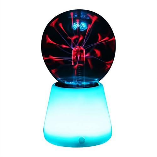 Lámpara de bola de plasma, sensible al tacto y al sonido, con efectos de rayo, bola de energía enchufable para fiestas, decoración de habitación, esfera de electricidad estática para fiestas