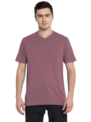 Image of Aventura Outfitters Men's V Neck 100% Cotton Regular Fit T-Shirt (Pack of 4)
