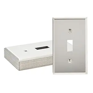 Stainless Steel Single Light Switch Covers and Screws (2.75 x 4.5 In, 10 Pack)