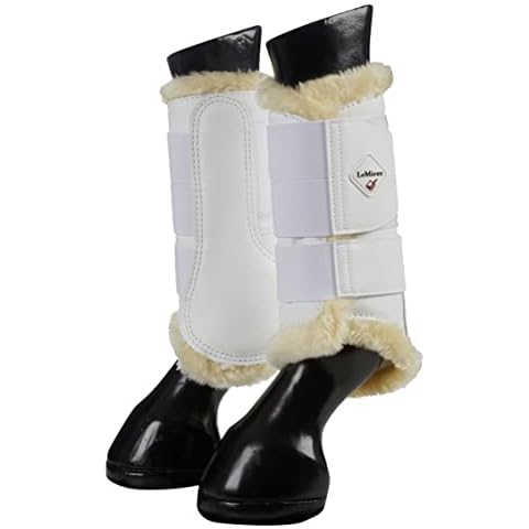 LeMieux Pro Sport Fleece Lined Brushing Boots Large White Cover