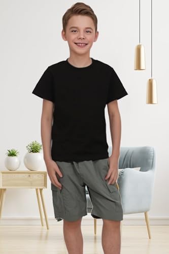Image of Family Feeling Boys Short Sleeve Crewneck Kids T-Shirts Top Girls Tee