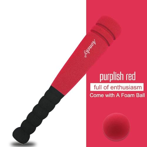 image for Aoneky 11.8 Inch Mini Foam Baseball Bat and Ball Set for Toddlers 1-3 