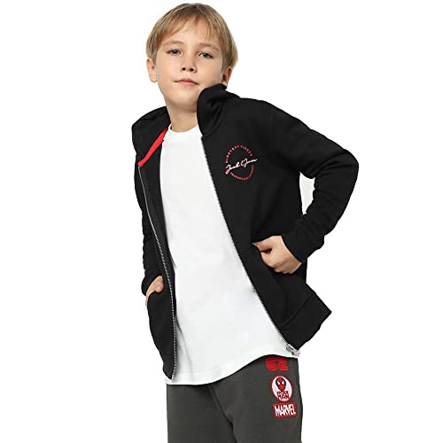 Image of JACK & JONES Boy's Cotton Hooded Neck Sweatshirt