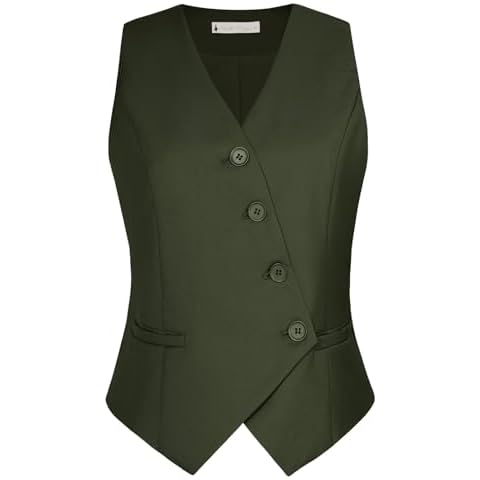 Belle Poque Deep Green Dressy Waistcoat Cover