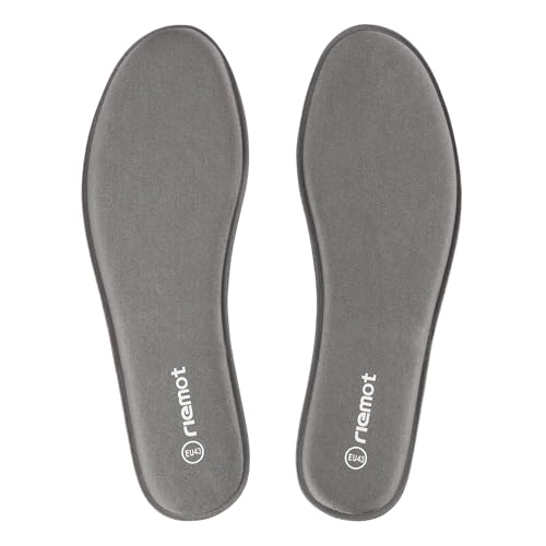 riemot Plantillas Memory Foam para Zapatos de Hombre y Mujer, Plantillas para Zapatillas Botas, Cómodas y Amortiguación para Trabajo, Deportes, Caminar, Senderismo Gris 43 EU