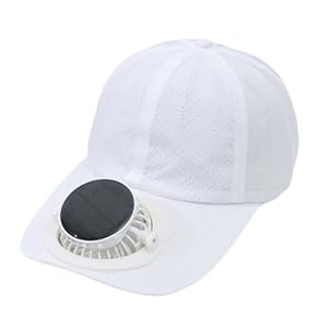 Generisch Solarventilator Visor Kappe Weiß