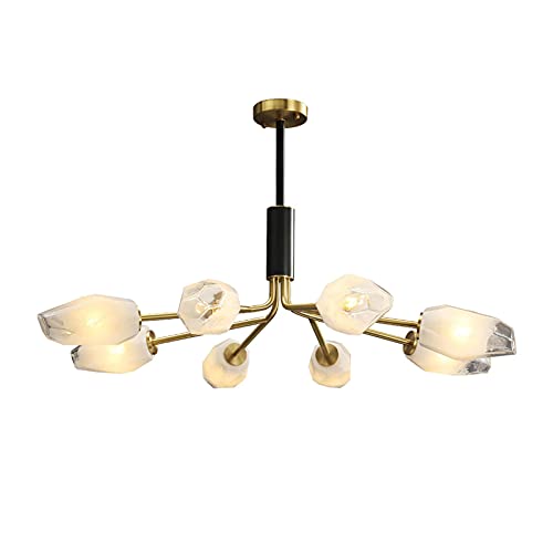 Lustre G9 plafonnier semi-encastré noir de 100 cm, l'élégance moderne du salon